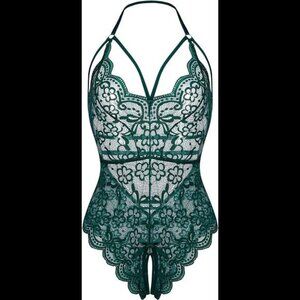 Women Lingerie Lace Bodysuit One Piece Babydoll